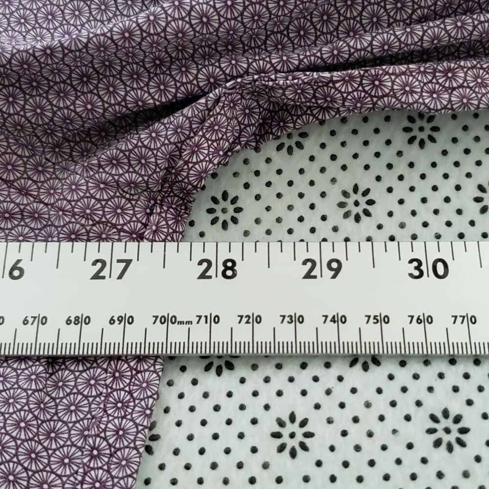 David Donahue Mens FusionPerformance Shirt 18 XL XXL PurpleGeometric Print LS - Picture 7 of 9